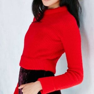 Cropped Urban Outfitters Mock Neck Sweater